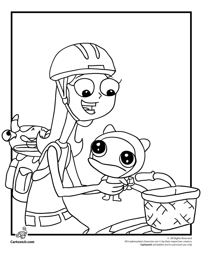 Phineas And Ferb Coloring Pages Free 747 | Free Printable Coloring 