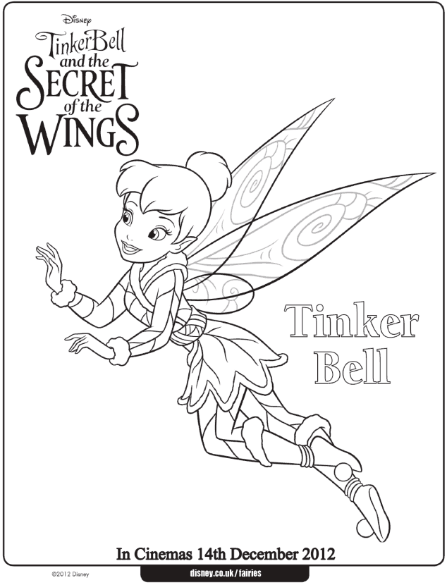 Tinkerbell Fairies Coloring Pages - Coloring Home