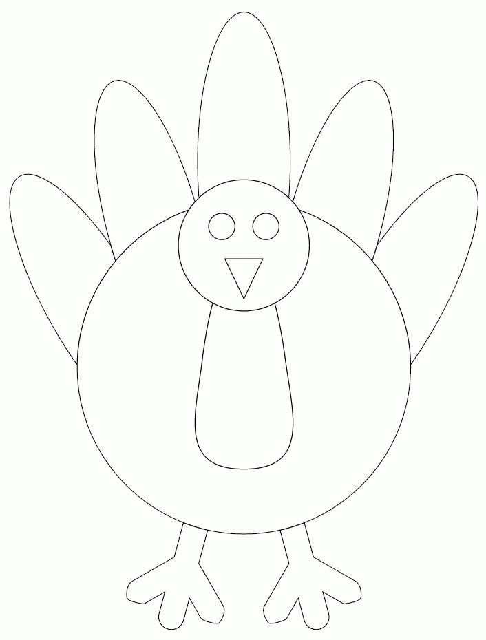 Turkey Drawing Template Images & Pictures - Becuo