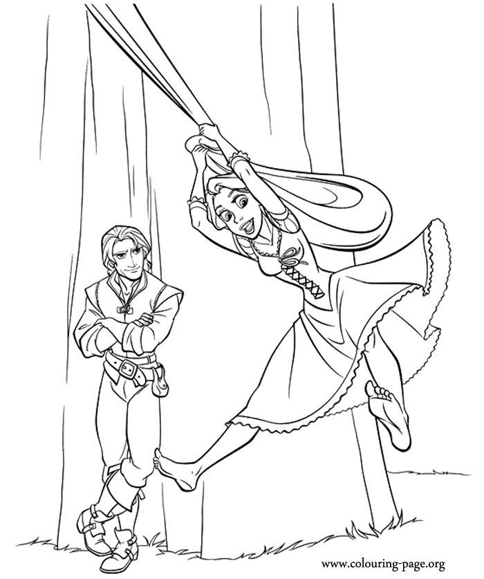 Printable Tangled Coloring Pages Coloring Home
