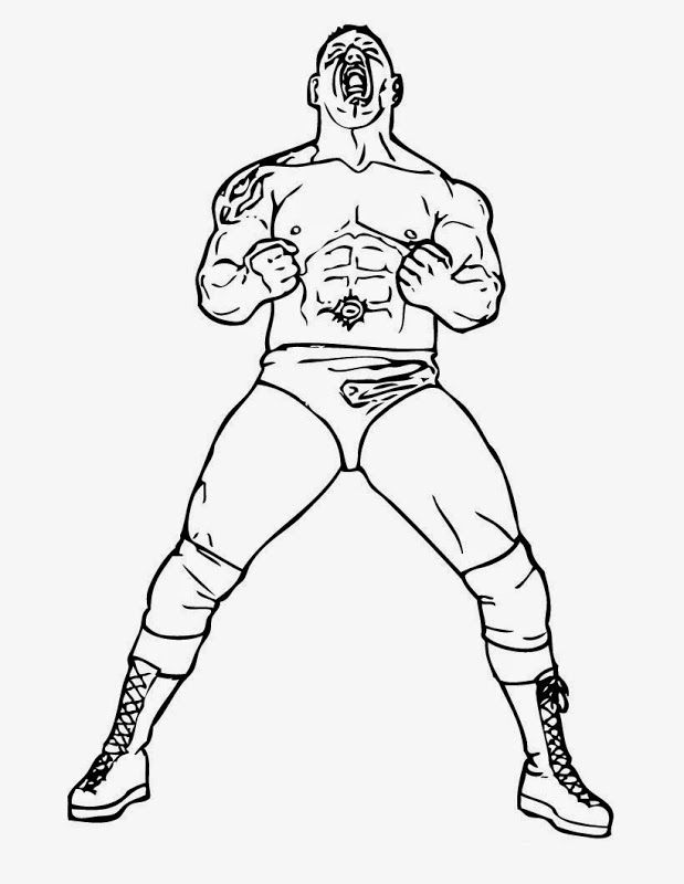 Coloring Pages For Wwe