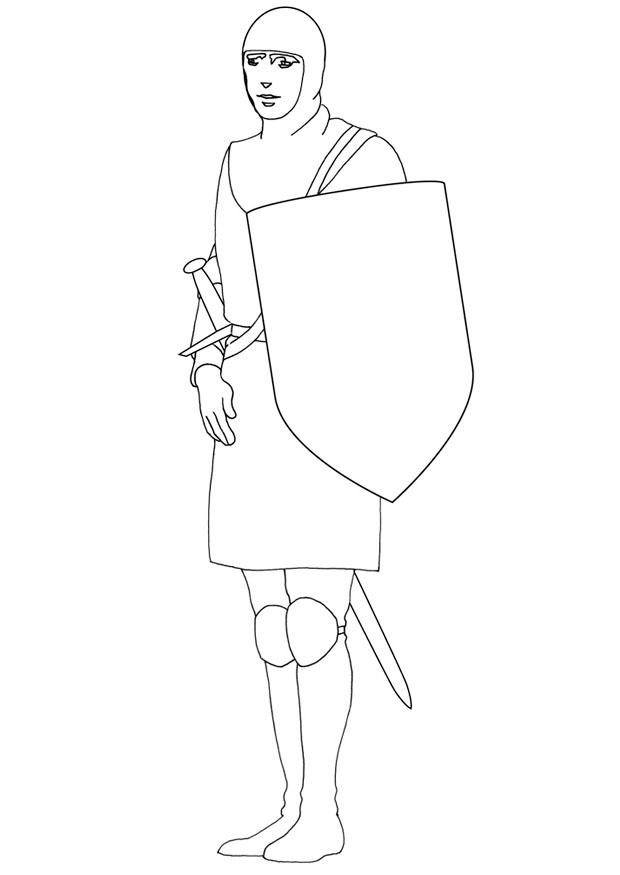 Coloring page shield - img 9475.