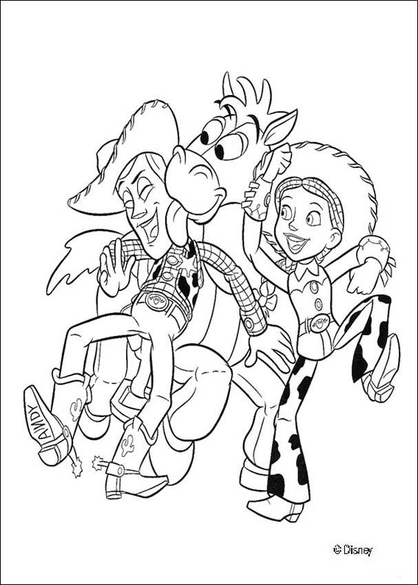 876 Cute Toy Story 2 Coloring Pages Printable with disney character