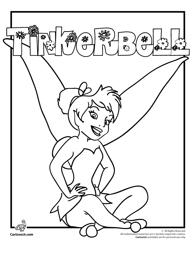 Tinkerbell Coloring Pages | Cartoon Jr.