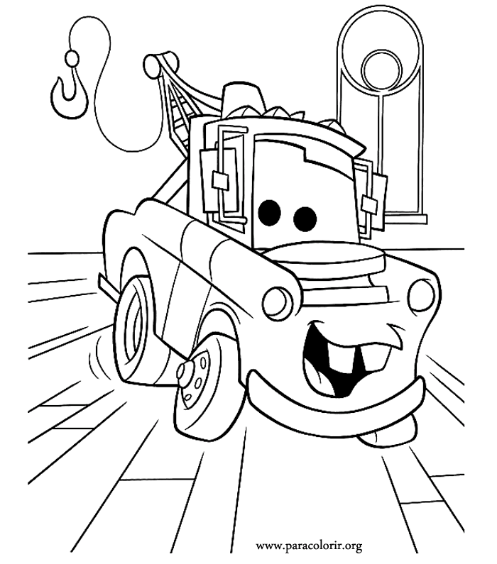 Tow Mater Color Pages - High Quality Coloring Pages