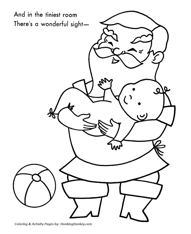 Santa's Helpers Coloring Pages - Baby Dolls were happy again 