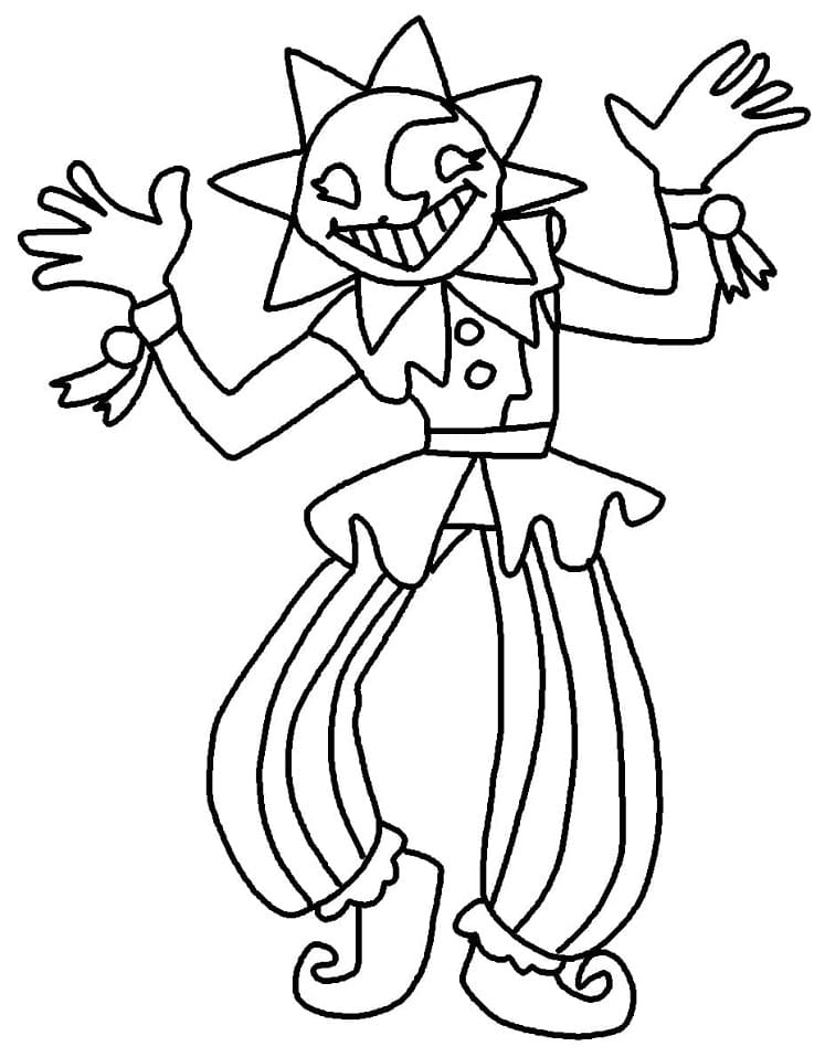 Free FNAF Sundrop Coloring Pages - Coloring Cool