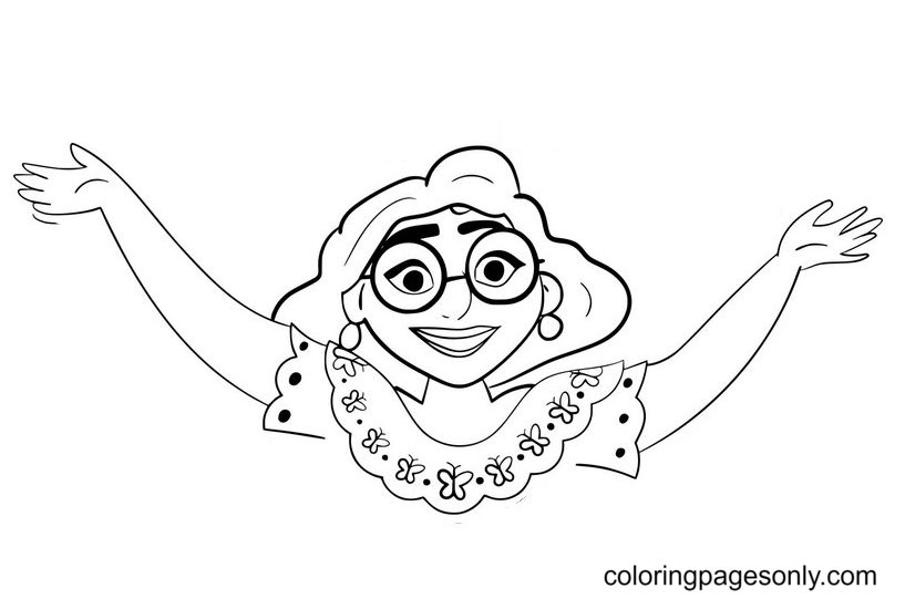 Happy Mirabel Coloring Pages - Encanto Coloring Pages - Coloring Pages For  Kids And Adults