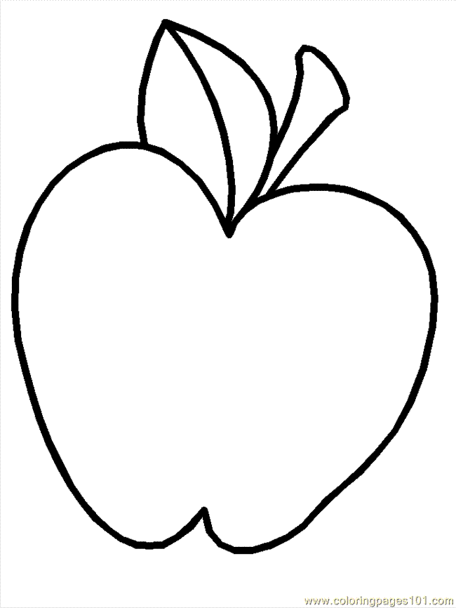 Apple Coloring Page for Kids - Free Apples Printable Coloring Pages Online  for Kids - ColoringPages101.com | Coloring Pages for Kids