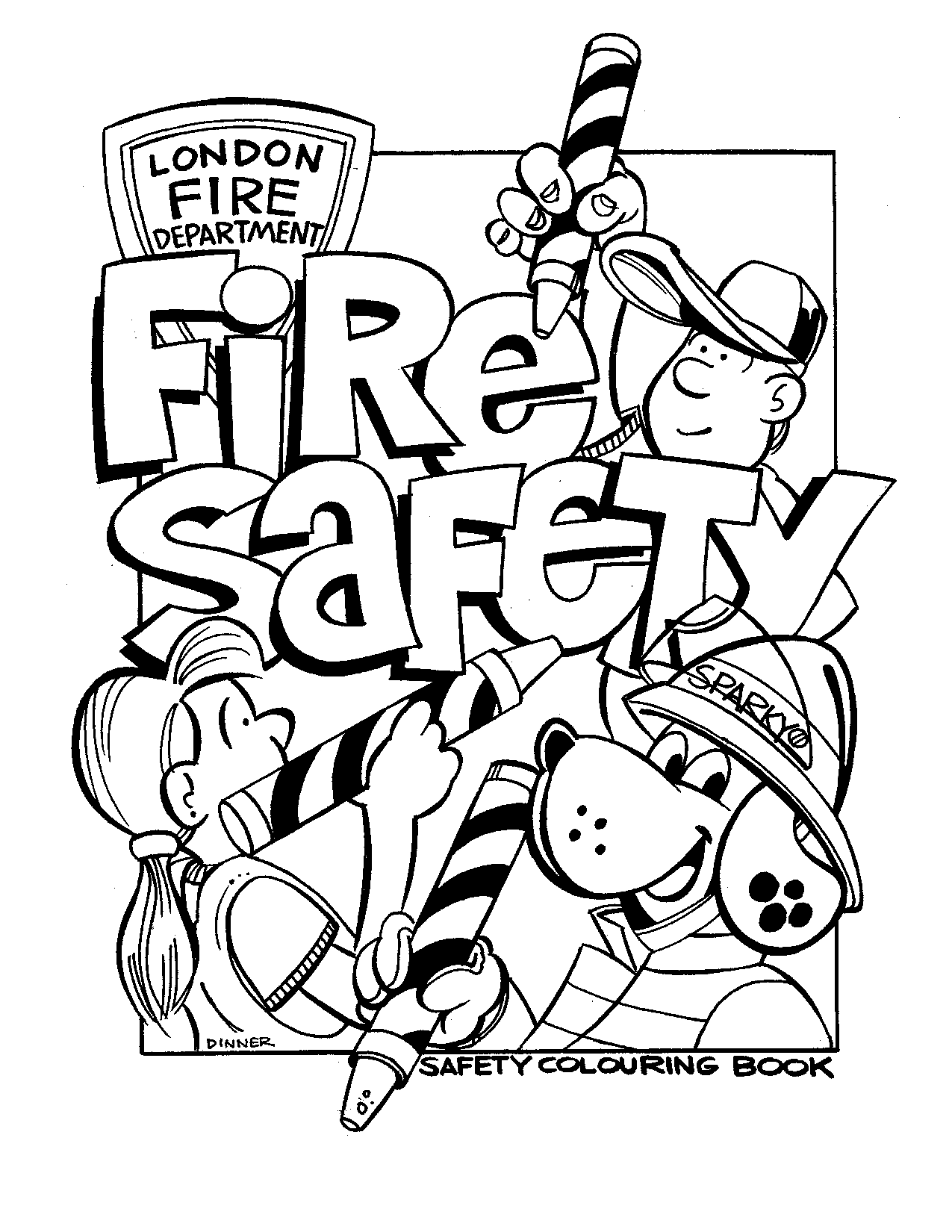 Fire Safety Coloring Pages, prevention road signs Colouring Pages ...