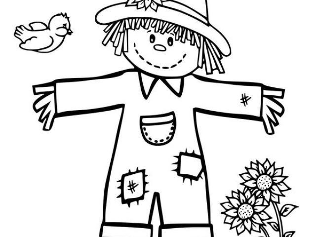 Free Scarecrow Coloring Pages Scarecrow Coloring Pages ...