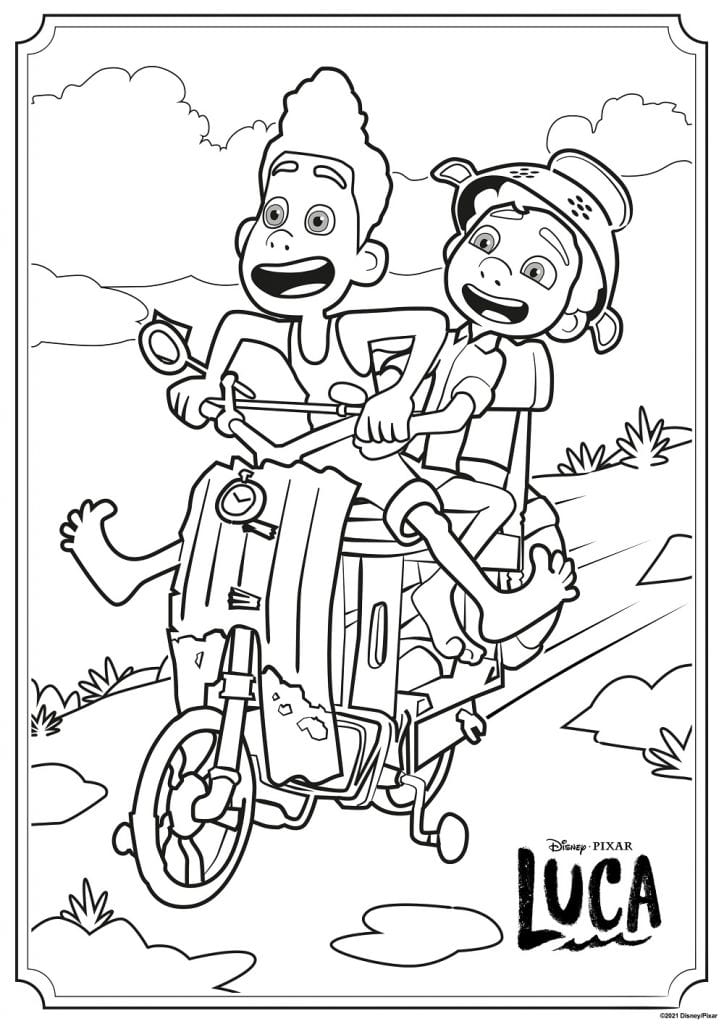 Luca Coloring Pages Coloring Home