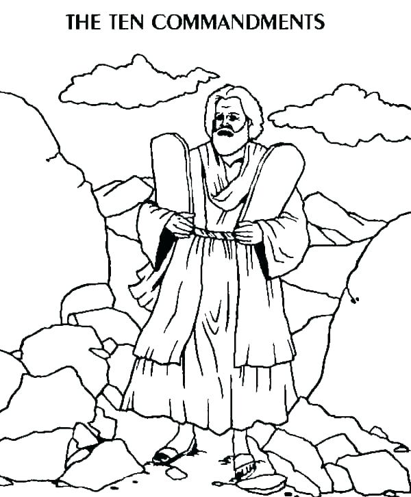 Ten Commandments Coloring Pages - Best Coloring Pages For Kids