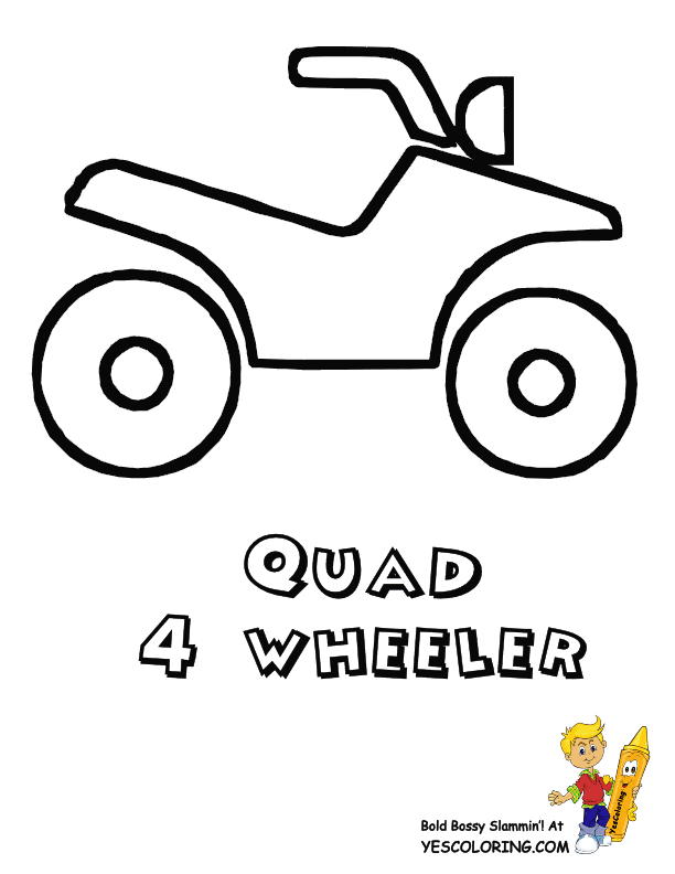Brawny ATV Coloring Pages | ATV | Free Coloring | 4 Wheeler | Quads -  Coloring Library