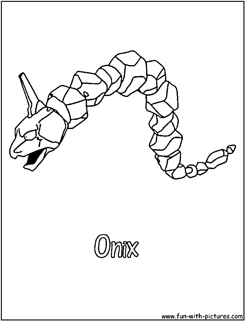 Onix Coloring Page - Coloring Home Pages.