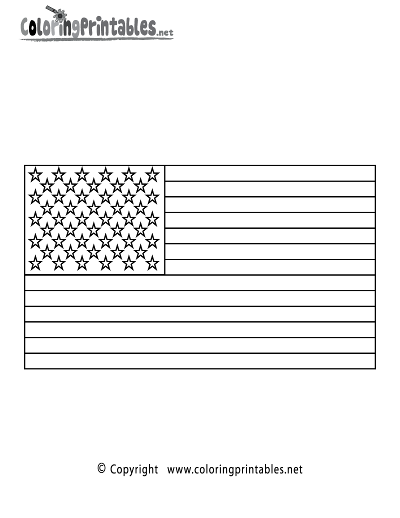 Download United States Flag Printable - Coloring Pages For Kids And For Adults - Coloring Home