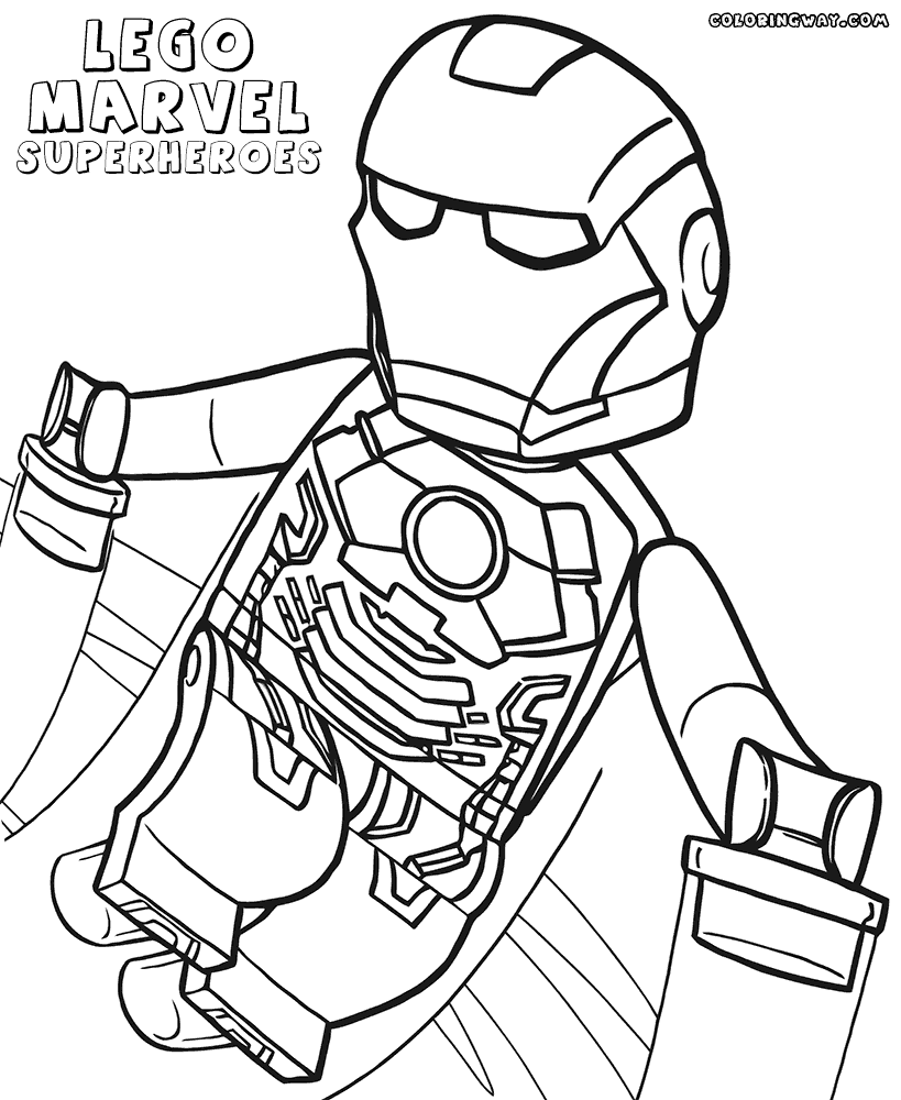 Lego Superheroes Coloring Pages Coloring Home