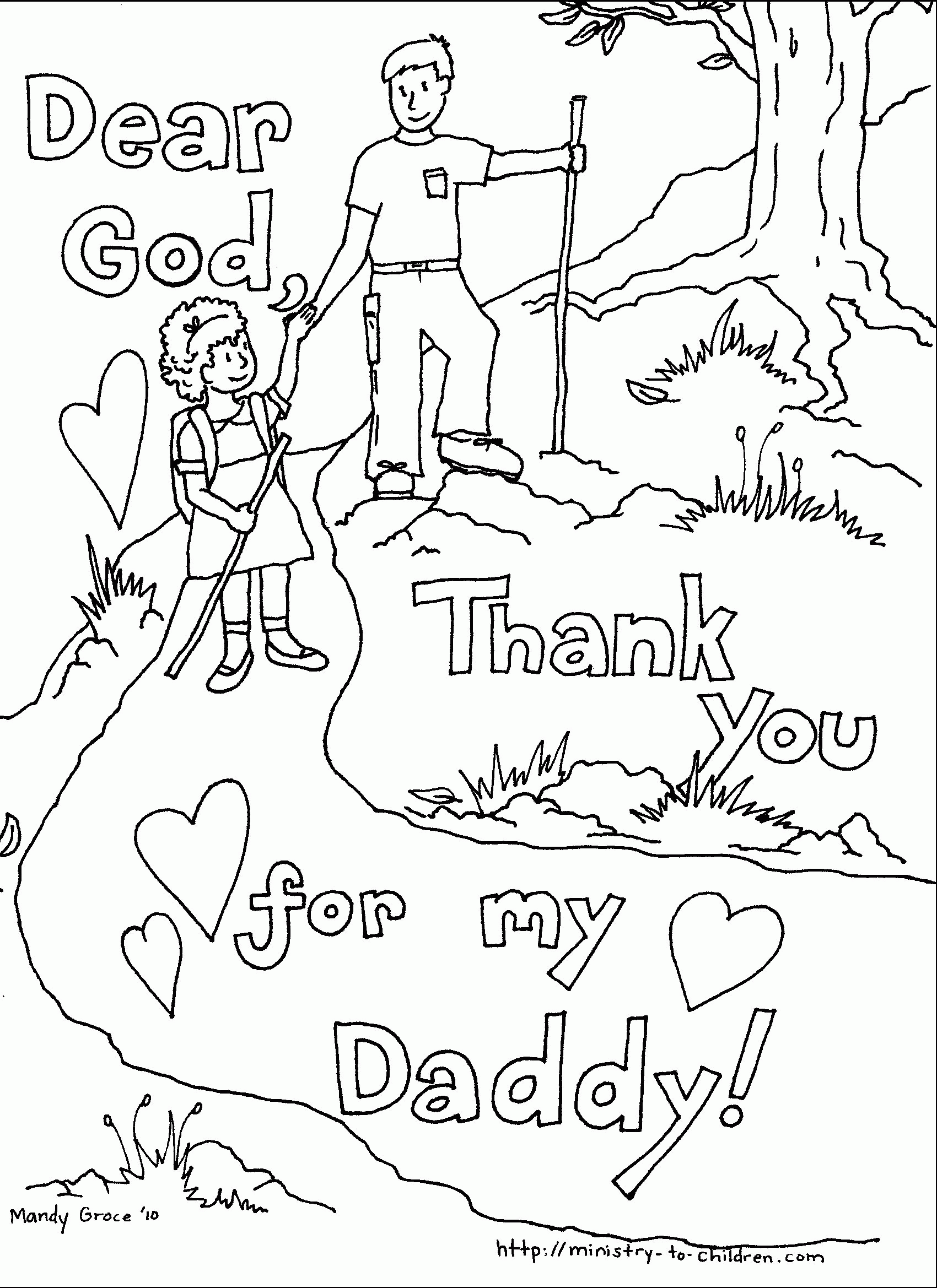 Free Father's Day Coloring Pages
