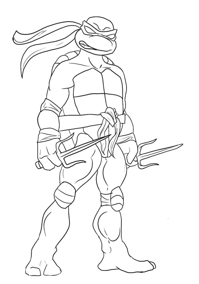 Teenage Mutant Ninja Turtle Coloring Page