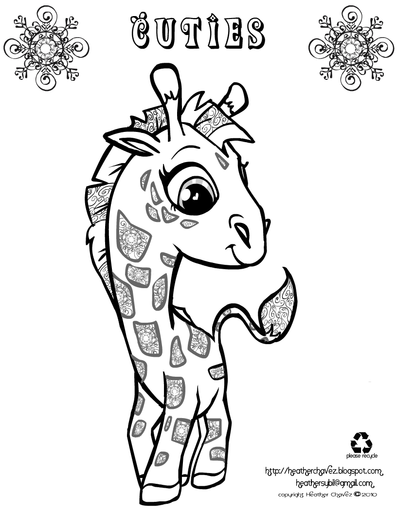 Giraffes Coloring Page   Coloring Home