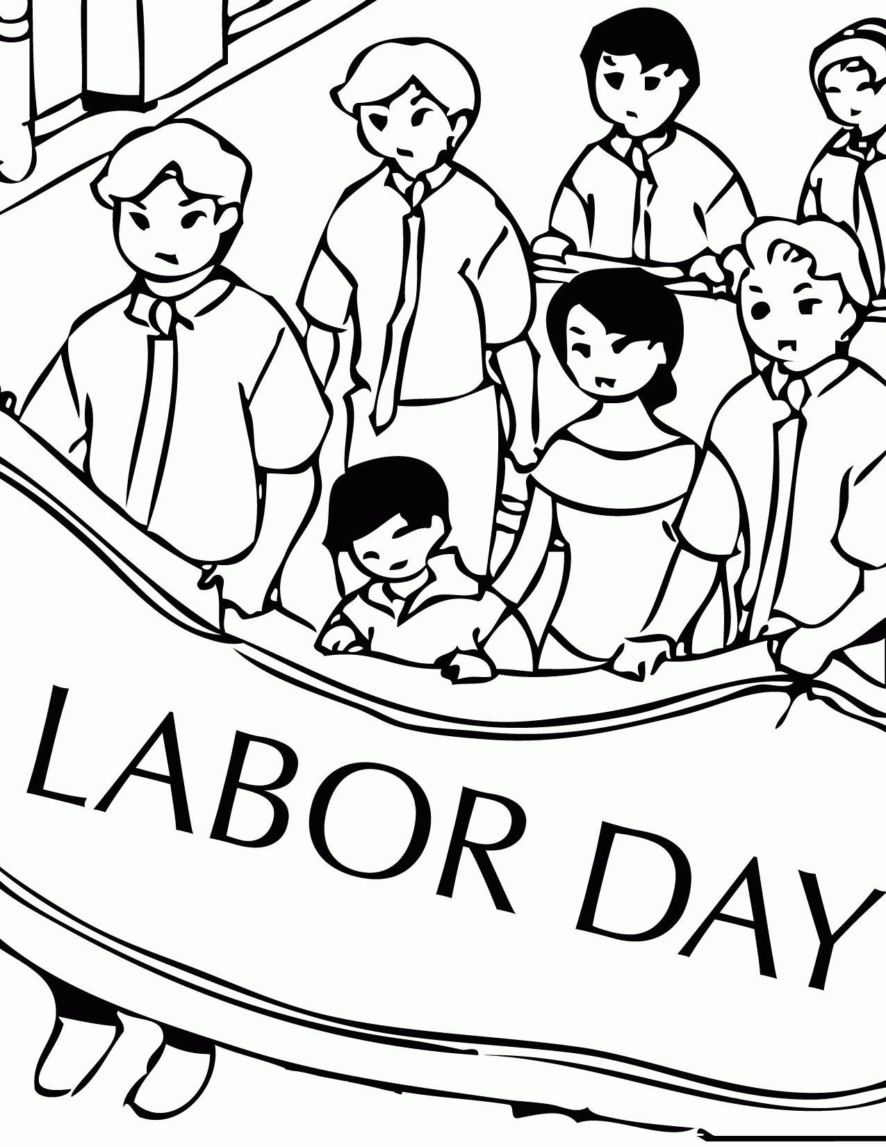 Printable Labor Day Coloring Pages