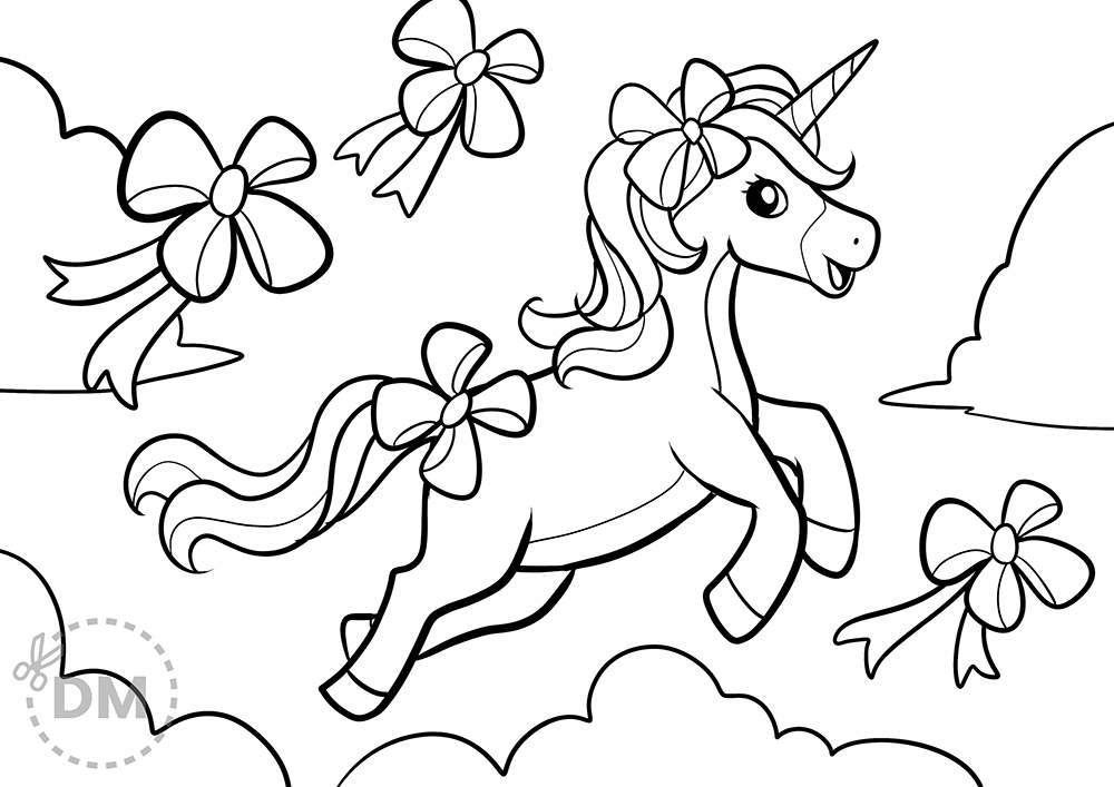 Jojo Siwa Unicorn Coloring Page For Girls - diy-magazine.com