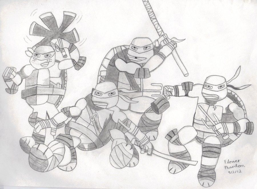 Teenage Mutant Ninja Turtles Coloring Pages Michelangelo ...