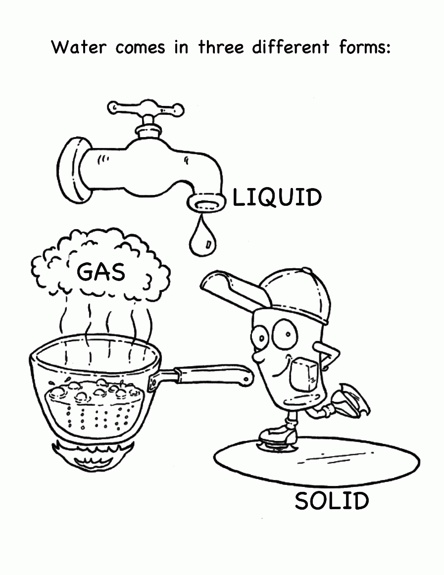 Water For Kids - Coloring Pages for Kids and for Adults