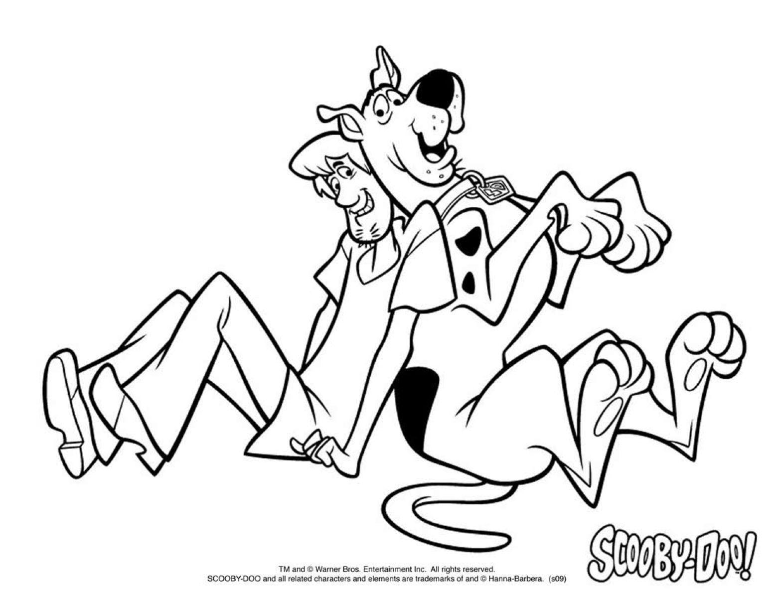 Scooby Shaggy Colouring Pages - Colorine.net | #3760