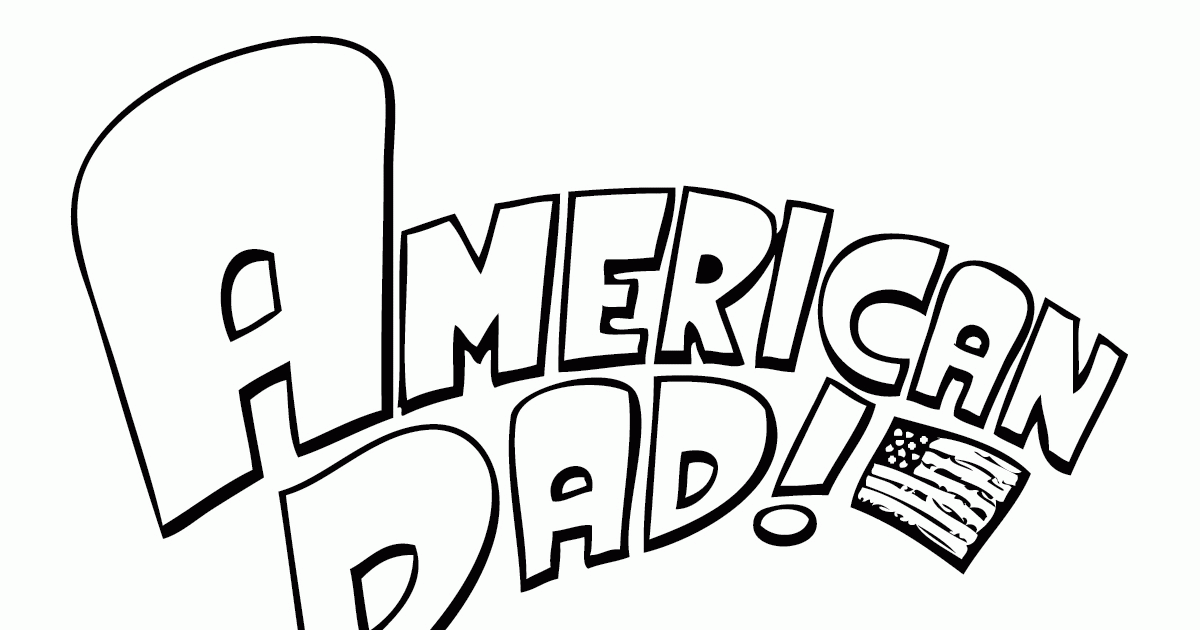 American Dad Colouring Pages - Coloring Pages for Kids and for Adults