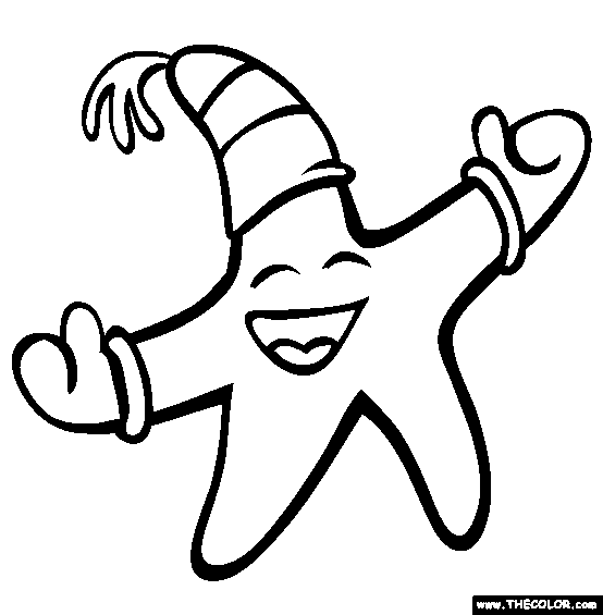 Starfish Coloring Page | Free Starfish Online Coloring
