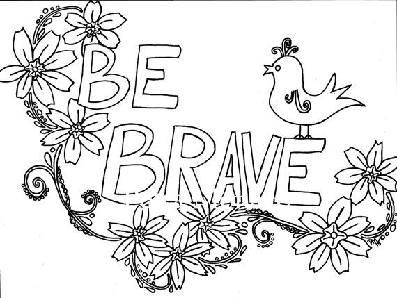 Positive Affirmations Coloring Pages Printable | Positive affirmations,  Brave, Coloring pages