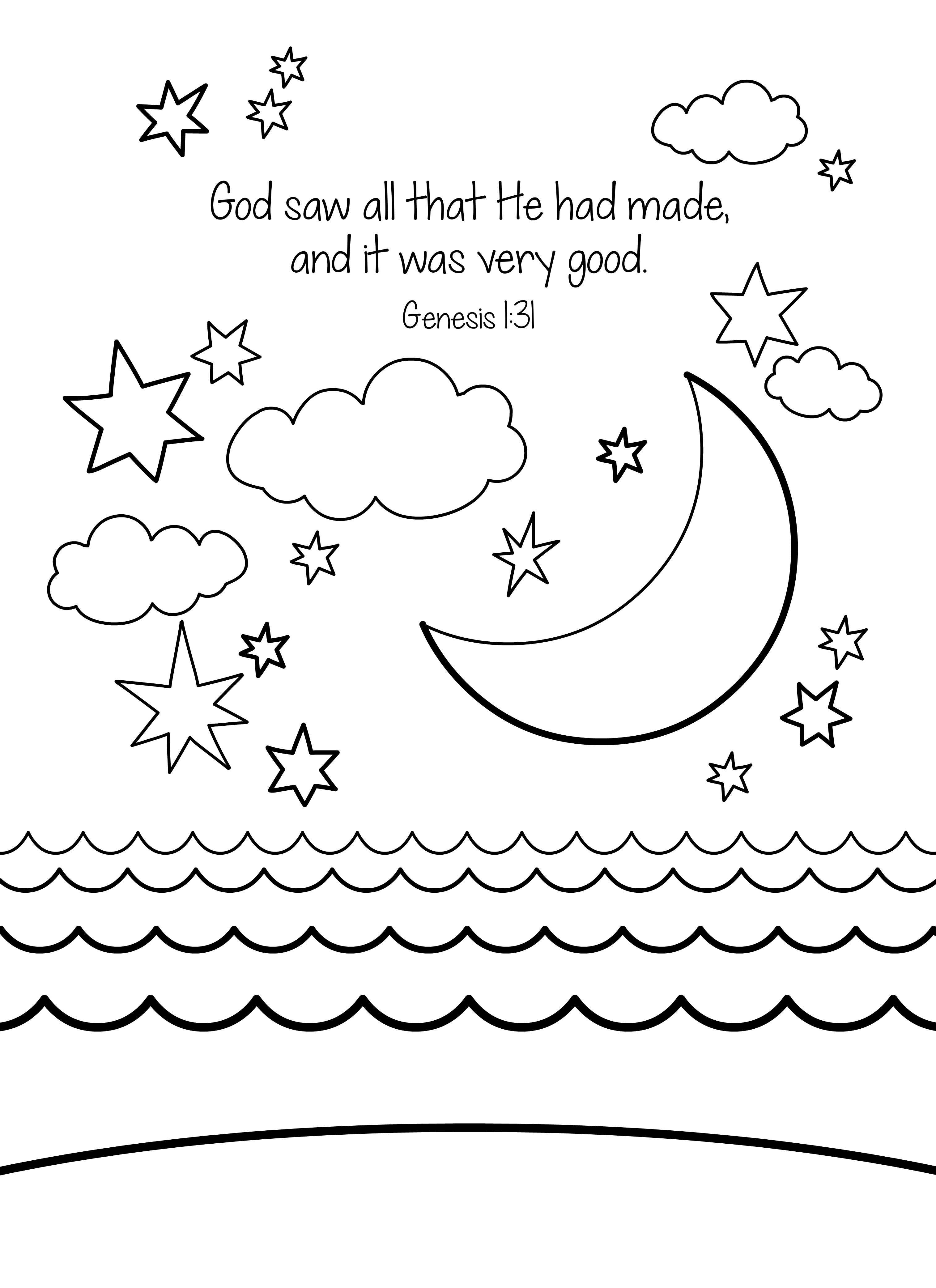 Free Bible Coloring Page Creation