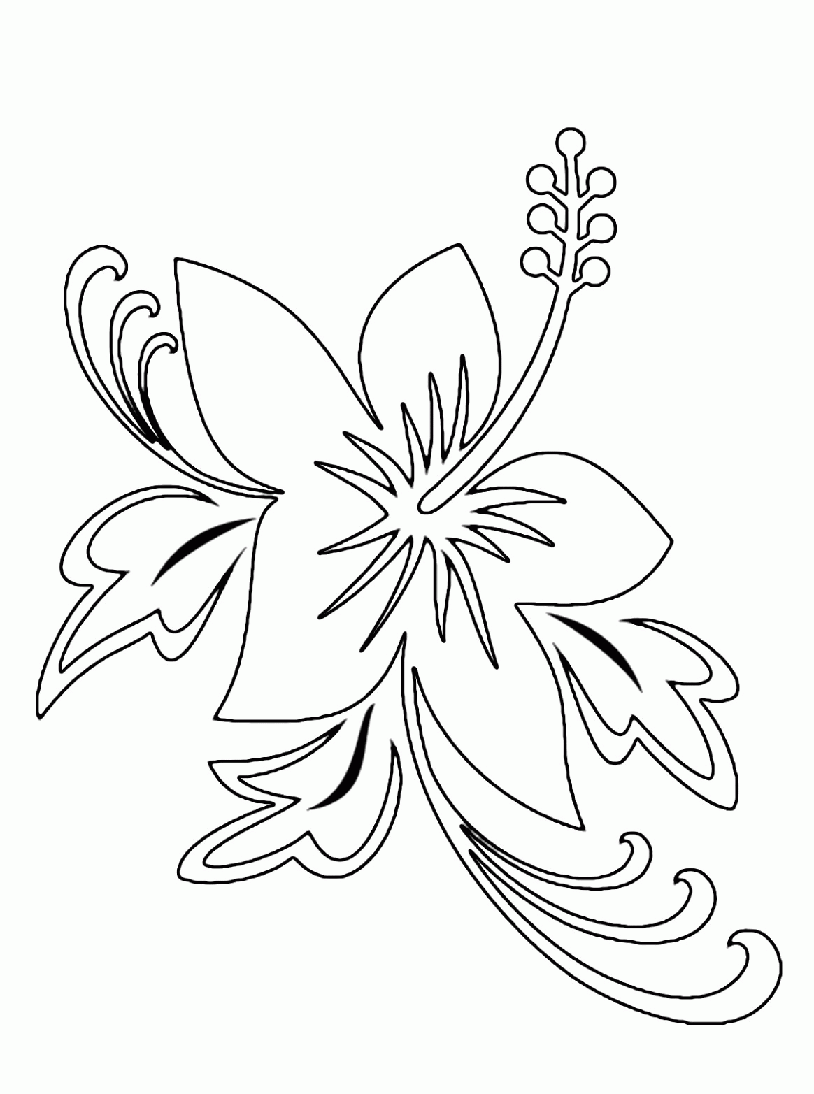 Coloring Pages of Hawaiian Tropical Forests | Best Coloring Page Site