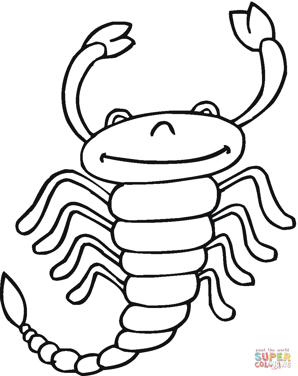 Scorpion 13 coloring page | Free Printable Coloring Pages