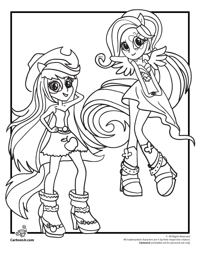 My Little Pony Coloring Pages Rainbow Dash Equestria Girls ...