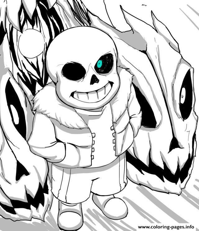Print cool undertale by aoshi7 coloring pages | Coloring ...