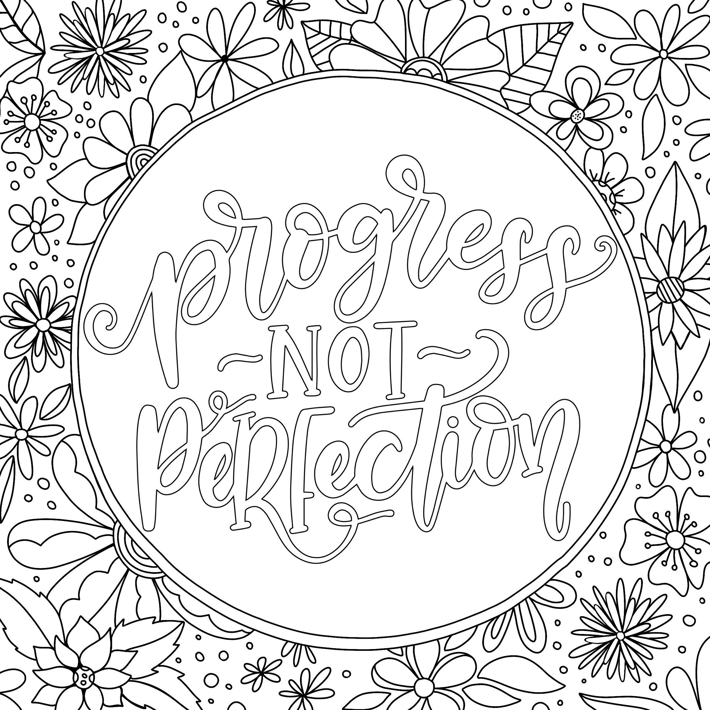 3 Motivational Printable Coloring Pages Zentangle Coloring ...