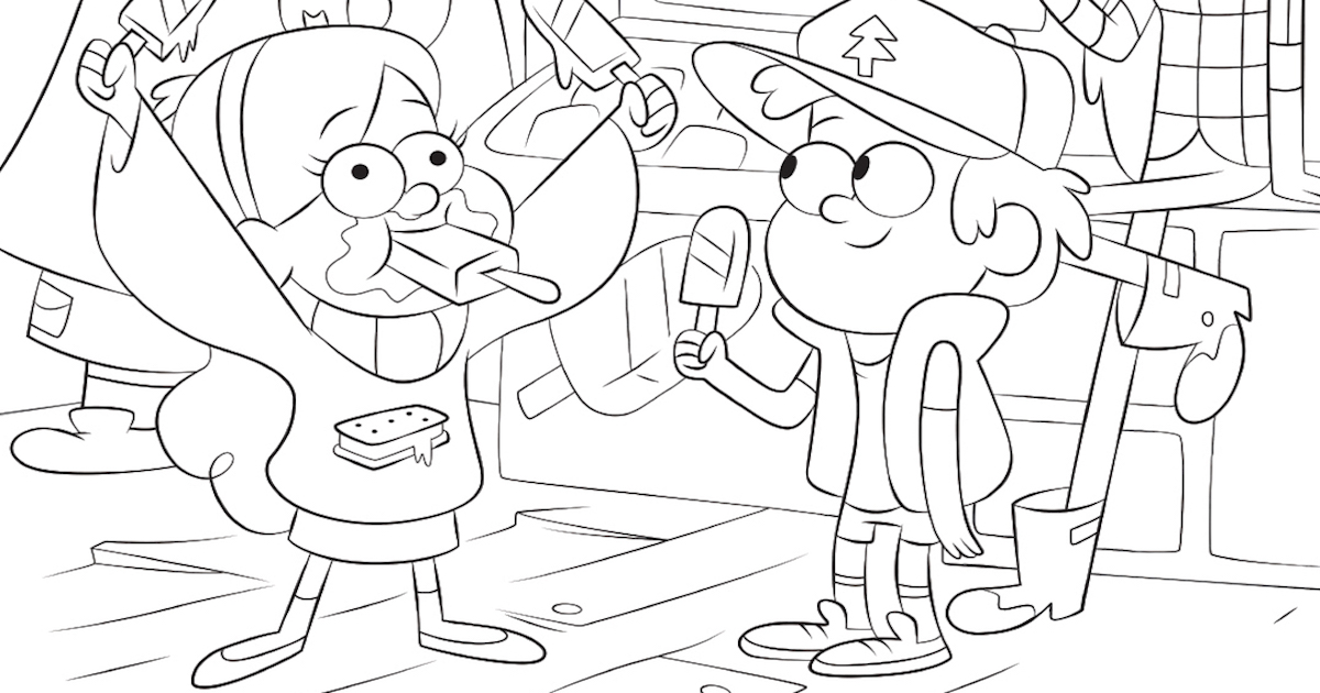 Gravity Falls Coloring Page | Disney Family
