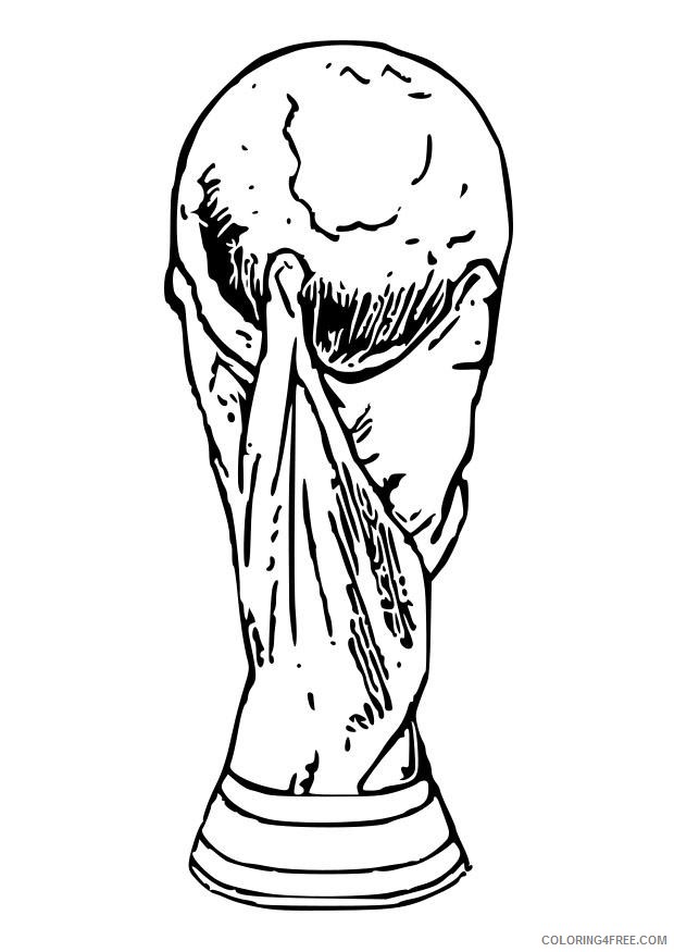 soccer coloring pages world cup trophy Coloring4free ...