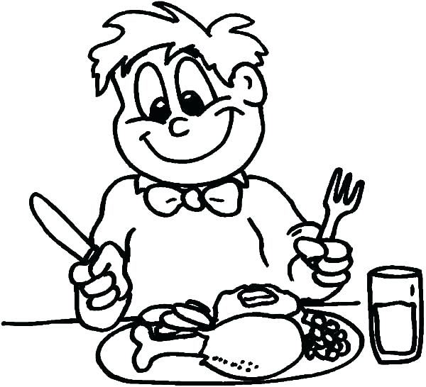 Breakfast Coloring Pages - Coloring Home