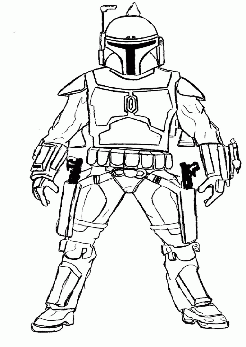 Star Wars Jango Fett Coloring Pages   Coloring Home