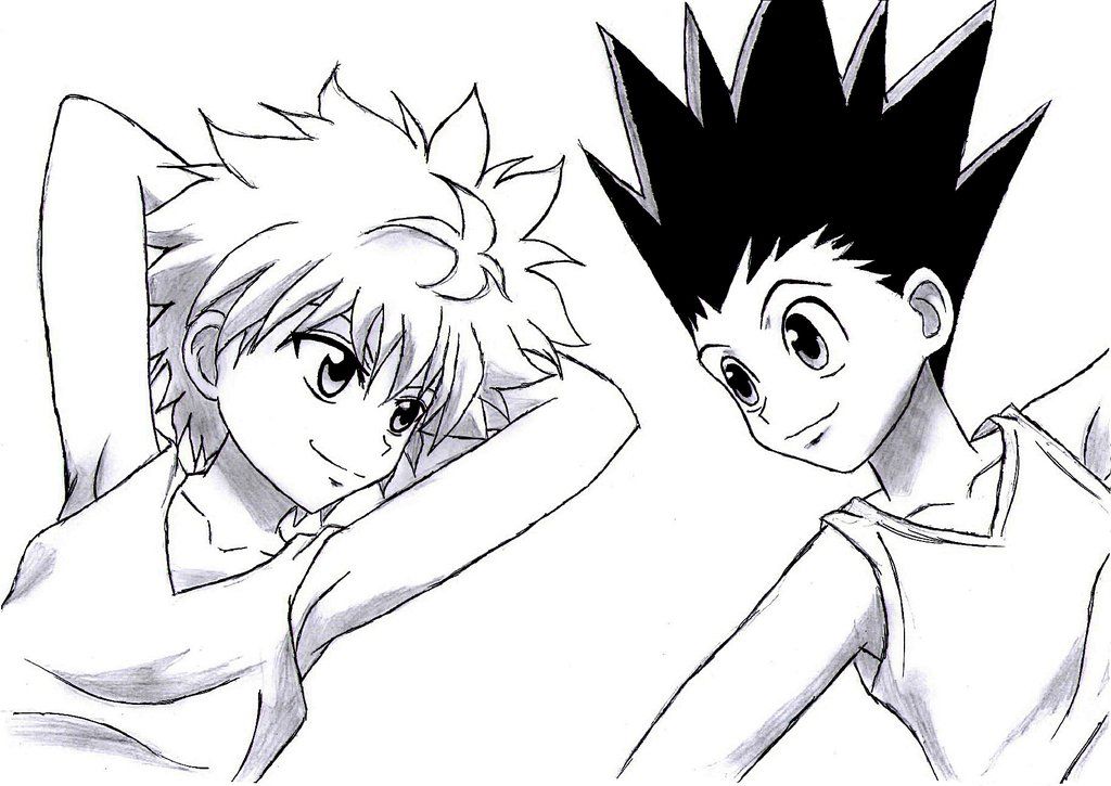 hunter x hunter - I should color this and pin it to my desk ...