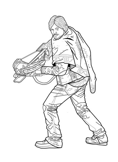 The Walking Dead Coloring Pages Coloring Home