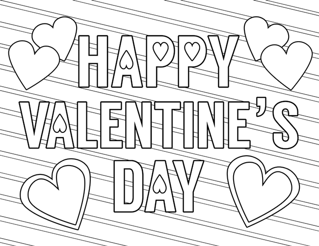 Free Printable Valentines Day 2020 Coloring Pages For Kids
