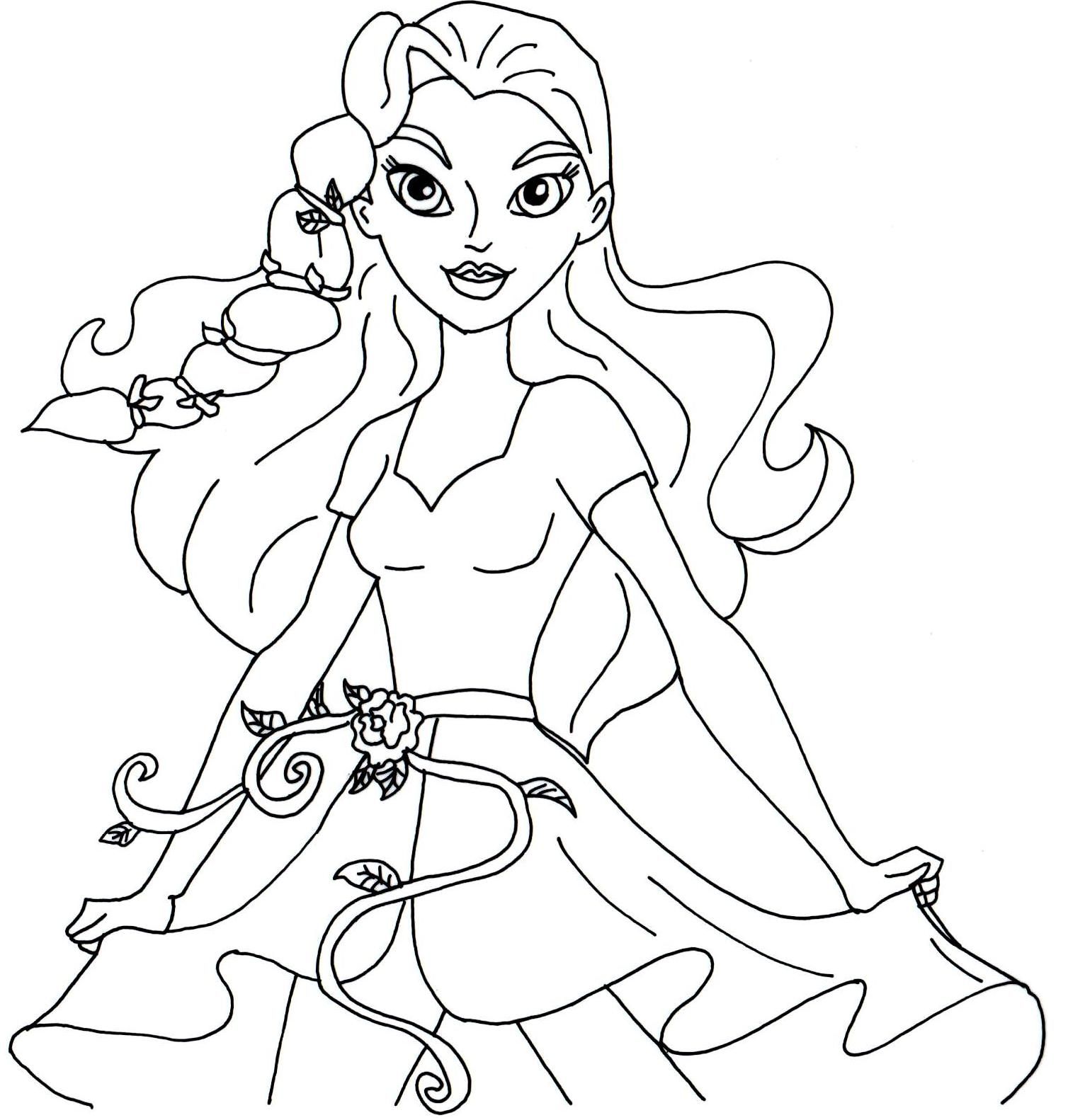 Wonder Woman Super Hero Girls Coloring Pages Toint Supergirl For ...