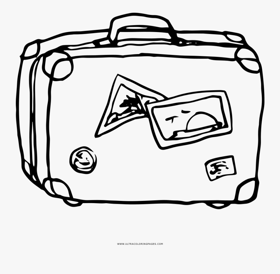 Collection Of Free Suitcase Drawing Luggage Download - Baggage Coloring ,  Free Transparent Clipart - ClipartKey