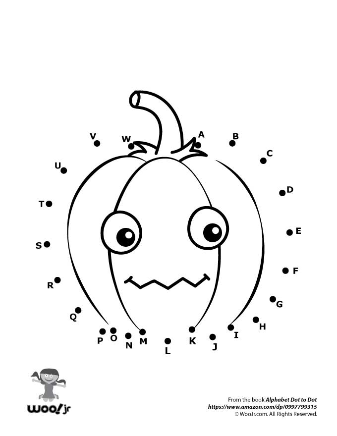Halloween Pumpkin Dot to Dot | Woo! Jr. Kids Activities