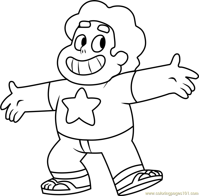 Steven Steven Universe Coloring Page (With images) | Coloring ...