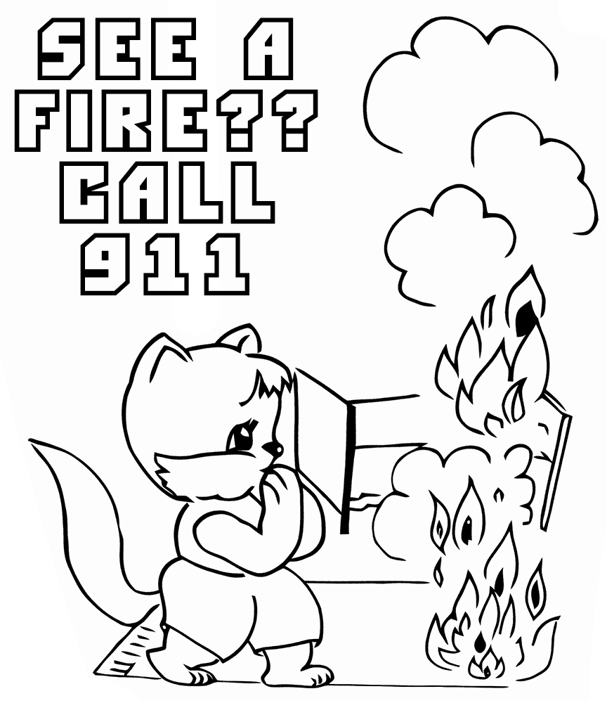 Fire Coloring Pages For Adults Coloring Pages